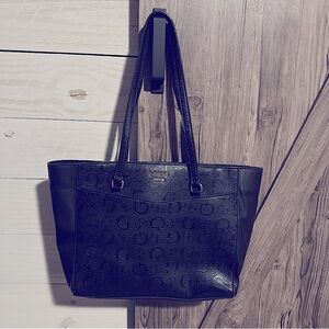 Guess tote!  Black, beautiful condition